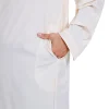 abaya robe musulmane à manches longues pour hommes, habit boutonné, couleur unie, pakistan, islam, jubba, thobe, arabie saoudite, kleding, kaftan, oman, qamis zones me