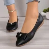 femmes chaussures plates décontractées nouveau nœud chaussures de marche élégantes printemps marque de créateur robe rétro chaussures à semelle souple zapatillas mujer