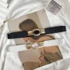 ceinture élastique fine pour femme, ceinture ronde commandée, ceintures élégantes, ceintures de cuir chevelu à la mode, accessoires vestisens