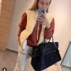 sacs fourre tout en cuir véritable pour femmes, sacs à main de luxe de styliste, bourses en toile avec poche intérieure, épaule de grande capacité, nouvelle collection 2025