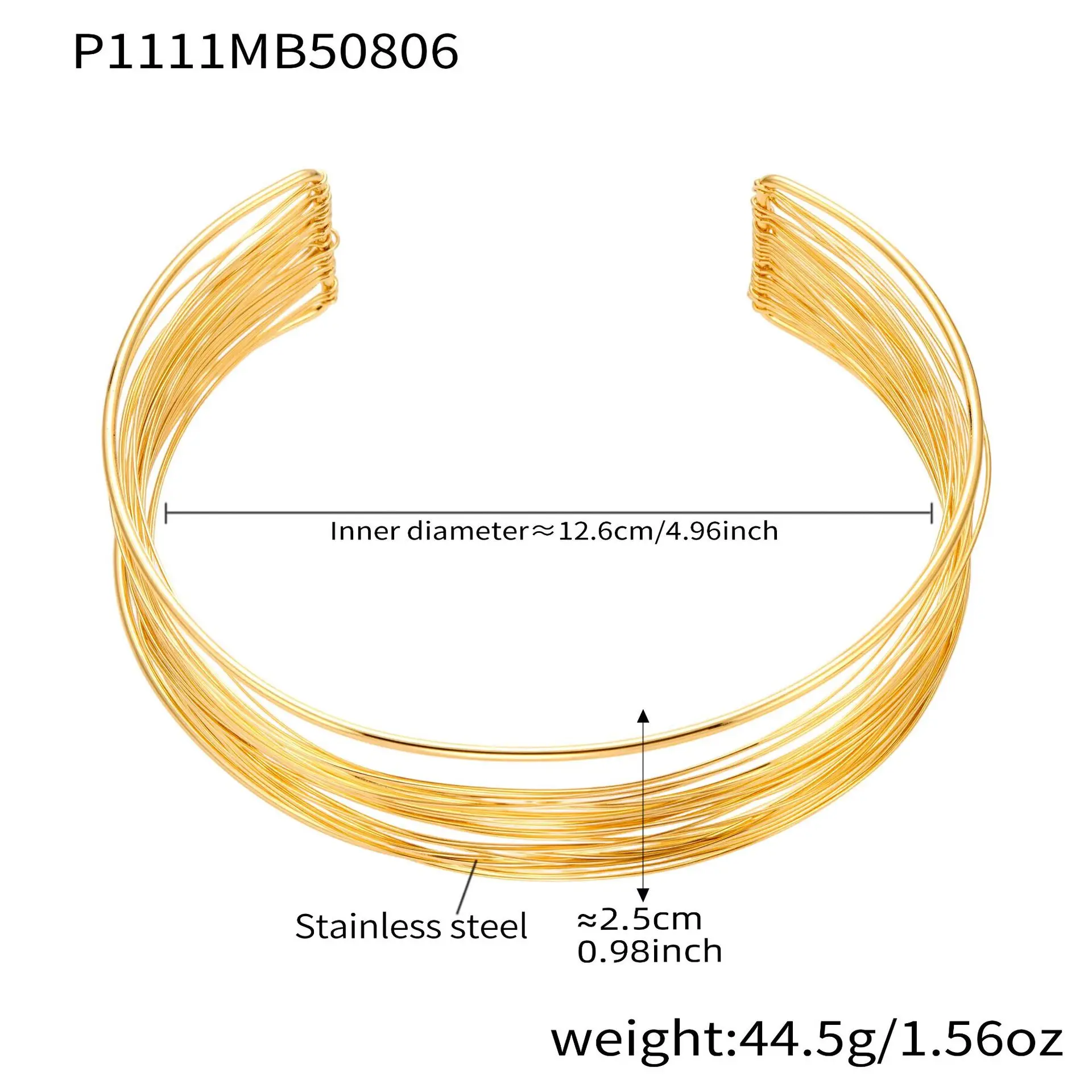 Amaiyllis minimaliste fait à la main enveloppant brossé collier Bracelet anneau exagéré en acier inoxydable ensemble de bijoux pour les femmes