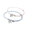 fish bracelet for women handmade woven colored rope boho wrap charm bracelet friendship popular jewelry