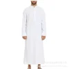 Abaya dubaï hommes musulman col montant ample nouveau col rond saoudien Hui Robe arabe moyen-orient vêtements pour hommes