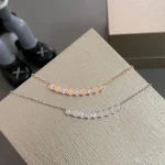 Bijoux de luxe en argent pur 925, collier pour femmes, accessoires de bijoux de mariage tendance, cadeaux de vacances