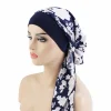femmes musulmanes hijab cancer chimio casquettes fleur impression turban casquette perte de cheveux foulard élastique musulman hijab écharpe chapeaux