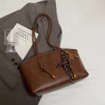 Sacs à bandoulière en cuir PU pour femmes, tendance hiver 2025, Y2K, sacs à main et bourses rétro, fourre-tout bolso