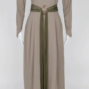 Ceinture de style corde longue Renaissance, avec croix Troll, sorcière médiévale, corde païenne, chaîne de taille, accessoire de Costume pour robe