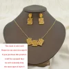 ensemble de bijoux plaqués or 18 carats pour femme, boucles d'oreilles simples, collier, goujon pendentif joleave, cadeau élégant pour petite amie et femme, mode
