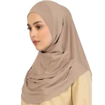 Foulard en chanvre de couleur unie pour femmes, prêt à l’emploi, couvre-cou, Hijabs de sport, châles et enveloppes islamiques sans épingle, nouvelle collection