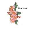 patchs de fleurs de pêcher en tissu brodé, décoration de robe. accessoires de couture diy applique en dentelle rs2506172