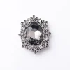 3 pièces élégant rétro ovale strass conception alliage vêtements accessoire pour bricolage vêtements sacs chapeau épingle à cheveux chaussures boîte cadeau bouton