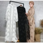 Eid Sequins Abaya Dubai Kimono Open Kaftan Robe musulmane pour femmes, Robe arabe Cardigan, Ramadan Islam Vêtements, Robe de soirée Kebaya Caftan