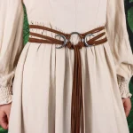 Ceinture de taille en corde de Style ethnique pour femmes, Design de nœud, accessoires de taille Vintage à la mode, robe pull, corde de taille