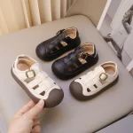 Sandales pour bébé, chaussures de plage respirantes et confortables pour tout-petits, chaussures de marche pour garçons et filles, semelle souple antidérapante, mignonnes, nouvelle collection été 2025