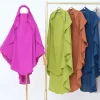 ramadan solide khimar abaya dubaï niqab turquie arabe musulman hijab islam vêtements de prière pour les femmes djellaba turban musulmans femme