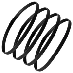 4 pièces bandeau de Sport élastique antidérapant noir bandeau de cheveux extensible Sport Yoga bandeau de course pour femmes filles