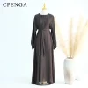 abaya de luxe pour femmes musulmanes, robe de voyage islamique modeste, élégante, arabie saoudite, ramadan, dubaï, turquie, robe unie, 2025