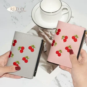 Portefeuille d’embrayage pour femme, sans broderie florale, style vertical, structure design, matériau PU polyvalent, imperméable