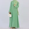 eid robe musulmane abayas pour femmes, moyen orient, dubaï, turquie, kaftan, robes islamiques, ramadan, arabe, robe élégante, Éducatif