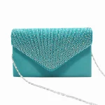 Pochette en ruban de diamant pour femmes, sac à main de soirée, de bal, léger, de luxe, pour une pièce, pour fête, mariage, boîte de nuit