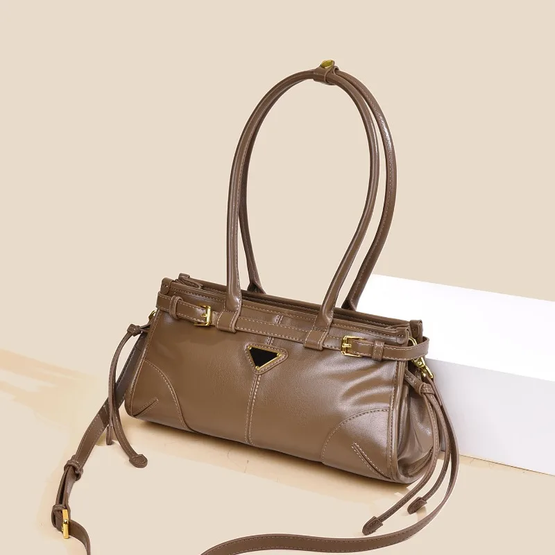 Sac à main Beige pour femmes, sac à bandoulière élégant en cuir avec Option de marque de luxe célèbre styliste classique