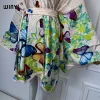 winyi kimono avec ceinture pour femmes, cardigan imprimé, style boho, élégant, maxi, sexy, vêtements de plage, couverture africaine, robes de soirée, abaya
