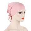 bonnet hijab en satin double couche pour femmes, sous capuchon islamique avec bonnet à cravate, hiyabs instantanés, foulards turcs, turban musulman, bandana