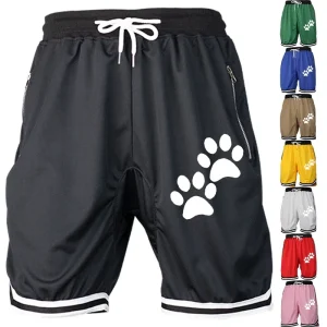 Short de basket-ball respirant, vêtements de sport pour hommes, taille élastique avec poche cachée et fonction pliable (8 couleurs)