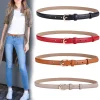 Ceinture en cuir véritable pour femmes, mode décontractée, simple, tout assorti, décoration, pantalon en cuir de vache, petite ceinture pour jeans blancs