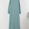 femmes musulmanes dubaï abaya luxe kebaya couleur unie robe longue modeste ramadan robe caftan femme musulmane africain islam vêtements
