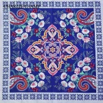 Écharpe carrée à la mode pour femmes et filles, bandana en coton, belle fleur, bande de sauna de style ethnique, cadeaux paisley, cour hip hop