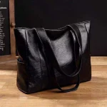 Sac fourre-tout de grande capacité pour femmes, sac à main à bandoulière simple, sac en cuir souple, cadeau pour femmes, сумка ж onder 2024 Bolsas Para Mujeres