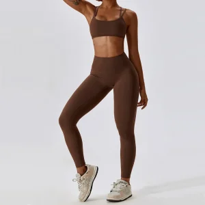 Ensembles de vêtements de Yoga pour femmes, vêtements de sport, Leggings taille haute et haut, ensemble deux pièces, survêtement de gymnastique sans couture, tenues d&rsquo;entraînement de Fitness
