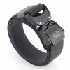 ceinture tactique, ceinture de travail militaire de randonnée de 1.5 pouces avec boucle à dégagement rapide robuste, nouvelles ceintures élastiques en alliage d'aluminium pour hommes