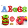 lettres magnétiques chiffres alphabet abc 123 aimants pour réfrigérateur en plastique éducatif préscolaire jouet d'apprentissage ensemble majuscules minuscules mathématiques