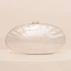 pochette de luxe en acrylique pour femmes, pochette à cadre blanc perle, portefeuille de mariage, soirée, mignon ivoire, sac à main pro