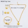 plaqué or exquis élégant rond perle collier boucles d'oreilles bracelet bague pour femmes ensemble de bijoux pour fête mariage banquet