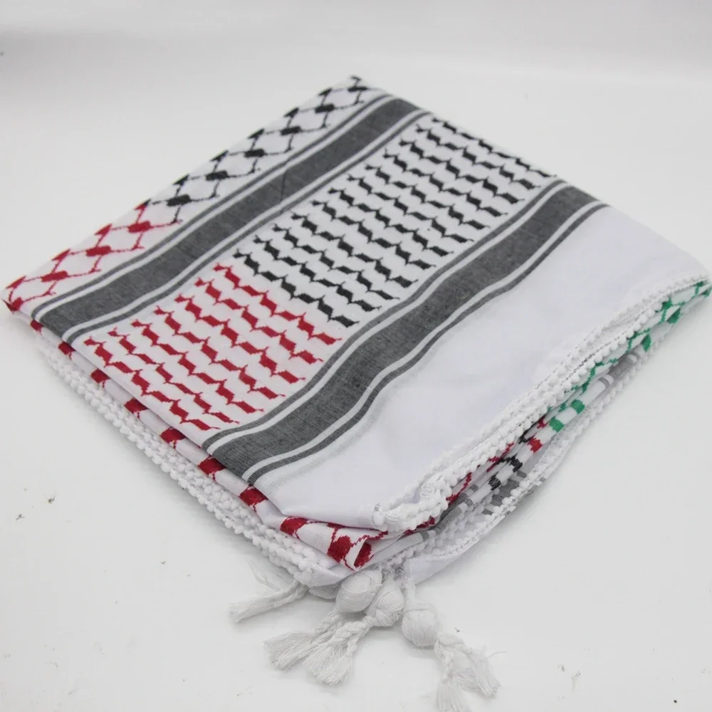keffiyeh châle hijab en coton tissé traditionnel, Écharpe de sauna arabe, polyvalent et à la mode, unisexe