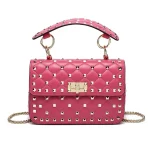 Sacs à main pour femmes en peau de mouton en cuir Rivet chaîne sac concepteur sacs à bandoulière de luxe femme messager-paquet