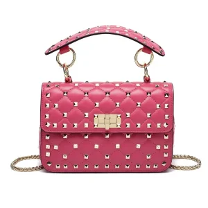 Sacs à main pour femmes en peau de mouton en cuir Rivet chaîne sac concepteur sacs à bandoulière de luxe femme messager-paquet Sacs à main pour femmes en peau de mouton en cuir Rivet chaîne sac concepteur sacs à bandoulière de luxe femme messager-paquet