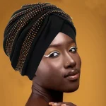 Brillant diamants Turban casquette pour femmes femme enveloppement tête Bonnet musulman foulard chapeau Turbante Mujer