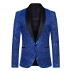 veste pour hommes effet brillant, prix spécial, costume perlé, style décontracté, longueur régulière, ajustement confortable, marque chinoise, automne hiver