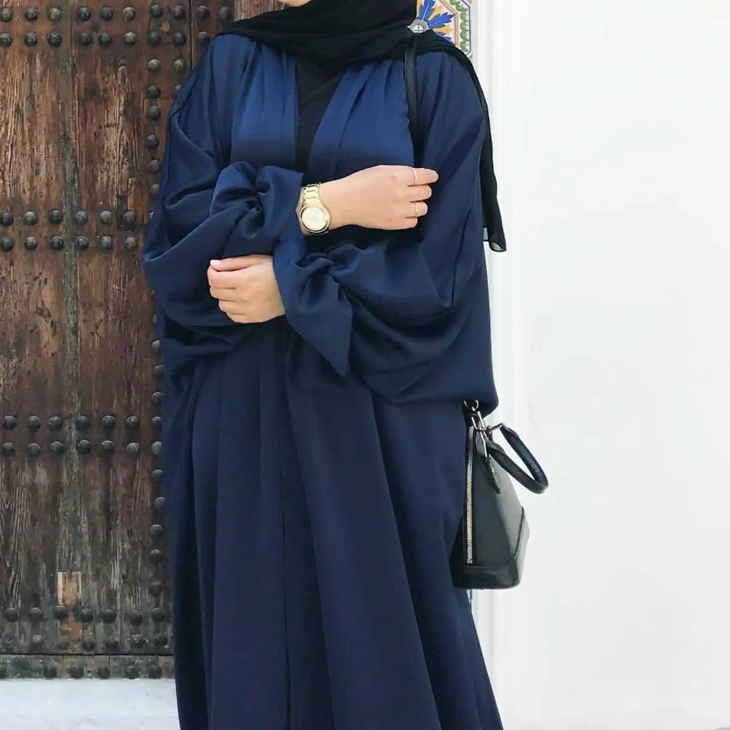 abaya de luxe à manches bouffantes pour femmes musulmanes, robe de ramadan, robe de soirée blanche et rose, vêtements kimono, turquie, dubaï, vêtements islamiques pour filles