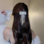 Épingle à cheveux frange nœud biscuits pour femme, pince à cheveux tempérament, pince à cheveux de luxe, accessoires de mode, document or et argent