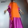 winyi vacances robe de soirée abaya dubaï luxe femme caftan ample femme musulmane vêtements longue vers le bas robes africaines pour femme