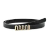 ceinture vintage de haute qualité pour femme, fine, environnement, serrure dorée, robe jean, pull, nouvelle mode