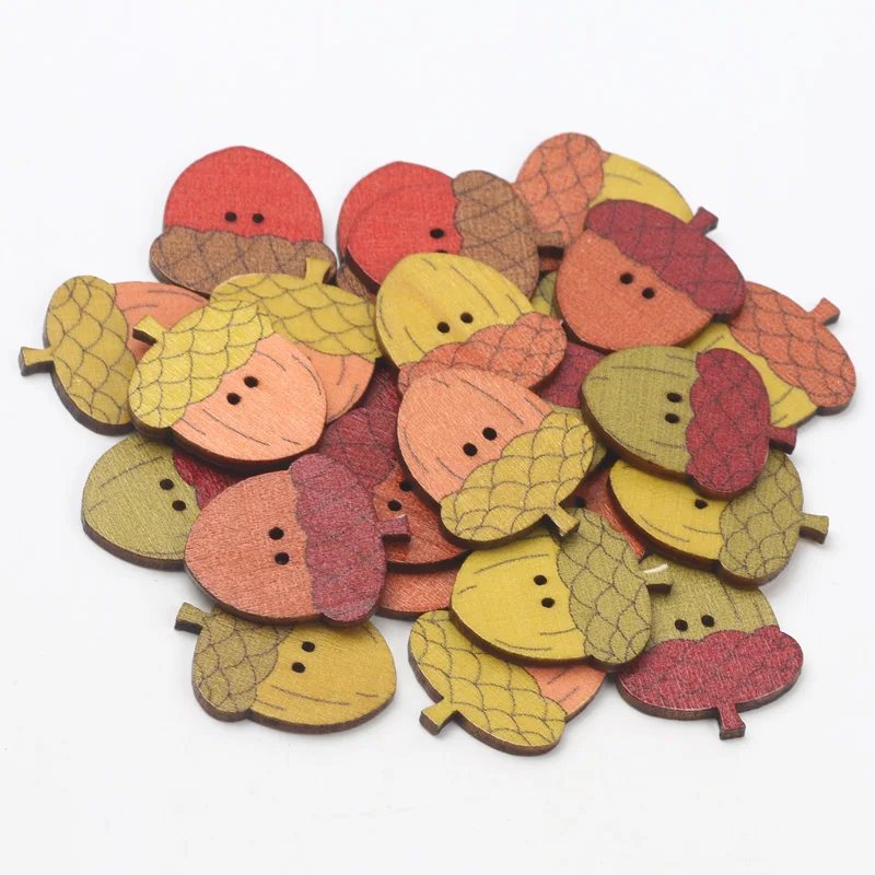 Boutons en bois de pomme de pin Vintage, 20 pièces, vêtements pour enfants, couture décorative, embellissement, accessoires de couture, fournitures de bricolage