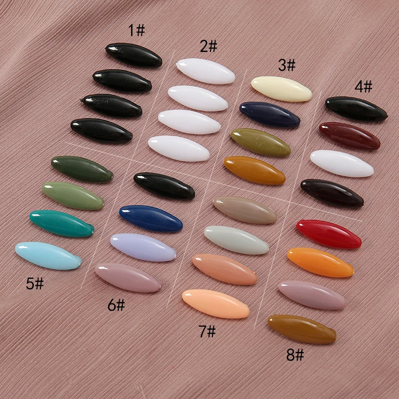 Épingles de sûreté pour femmes, 4 pièces, accessoires pour écharpe, épingles ovales de couleur unie pour Hijabs musulmans, épingles colorées du Ramadan pour châle