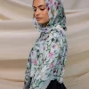 bohème cerf imprimé hijabs femmes aquarelle châle doux musulman hijabs modal coton léger enveloppement automne foulard ramanda