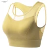 soutien gorge de sport push up antichoc de grande taille, en maille respirante, séchage rapide, pour yoga et fitness